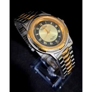 Elegant Ladies Lucien Piccard Two-Tone Stainless Steel Watch